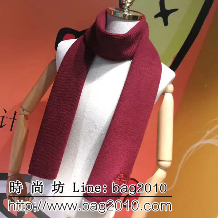 HERMES愛馬仕專櫃同步2018男士冬季兔絨圍巾 男女同款 LLWJ7564